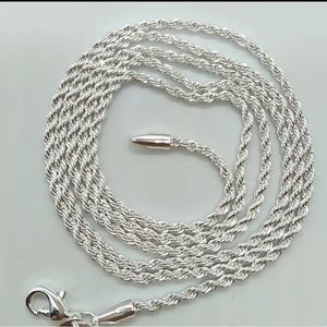 BRAND NEW S925 SILVER ROPE CHAIN‼️